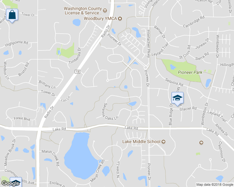 map of restaurants, bars, coffee shops, grocery stores, and more near 8524 Savanna Oaks Lane in Woodbury