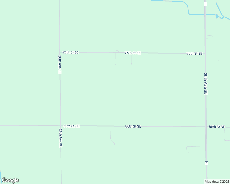 map of restaurants, bars, coffee shops, grocery stores, and more near 2050 75th Street Southeast in Maynard
