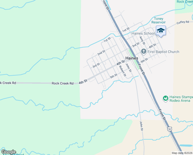 map of restaurants, bars, coffee shops, grocery stores, and more near 1640 4th Street in Haines