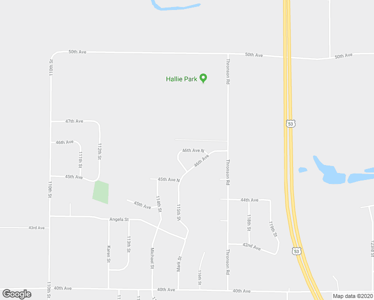 map of restaurants, bars, coffee shops, grocery stores, and more near 11579 46th Avenue North in Chippewa Falls