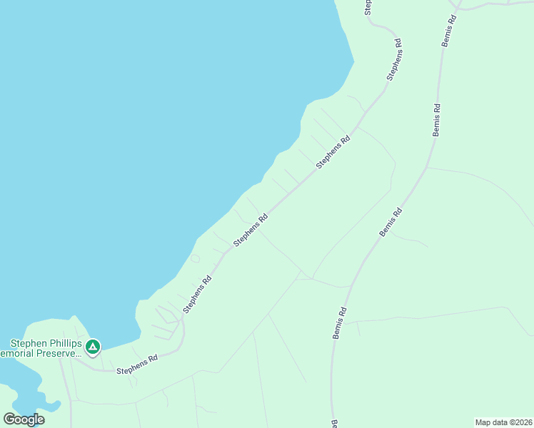 map of restaurants, bars, coffee shops, grocery stores, and more near Stephens Road in Rangeley Plantation