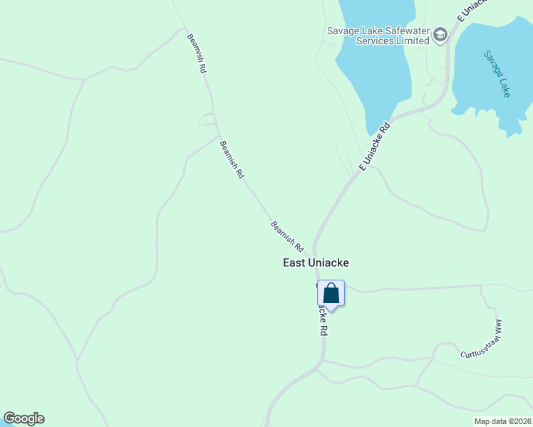 map of restaurants, bars, coffee shops, grocery stores, and more near Beamish Road in Mount Uniacke