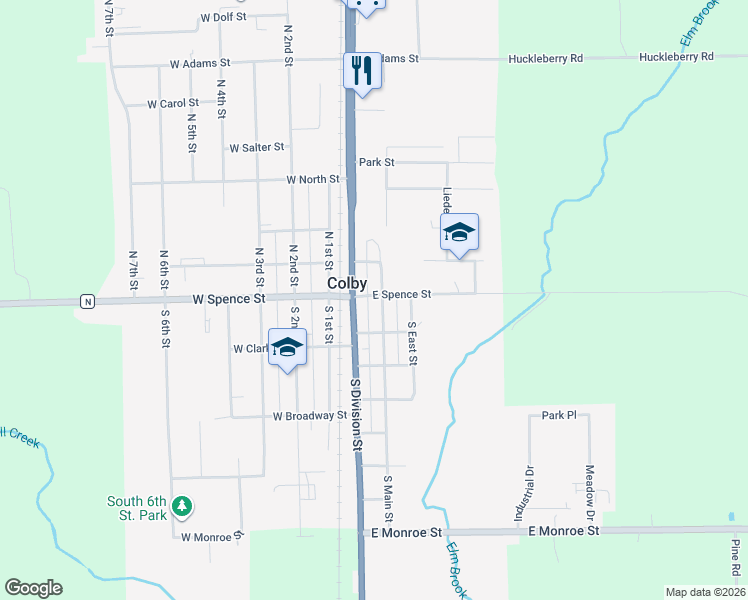 map of restaurants, bars, coffee shops, grocery stores, and more near in Colby