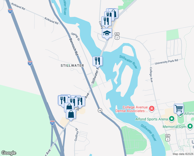 map of restaurants, bars, coffee shops, grocery stores, and more near 31 Free Street in Old Town