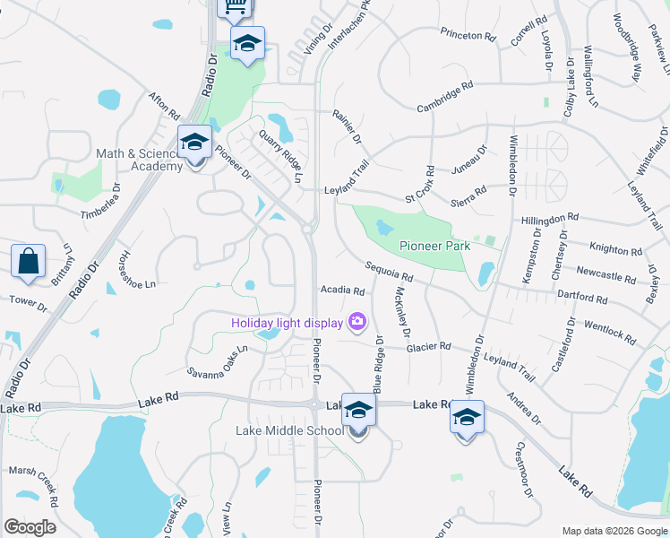 map of restaurants, bars, coffee shops, grocery stores, and more near 8857 Sequoia Court in Woodbury