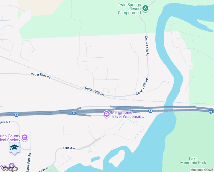 map of restaurants, bars, coffee shops, grocery stores, and more near 1961 Cypress Court in Menomonie