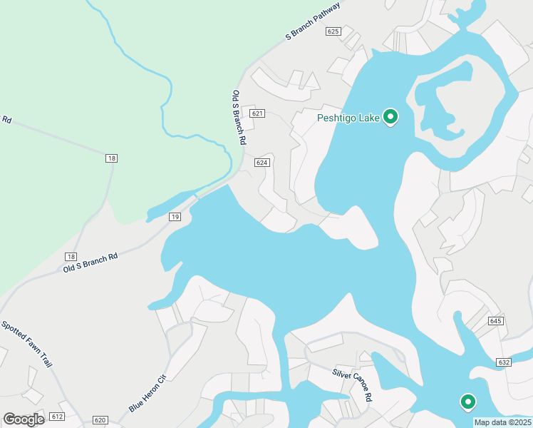 map of restaurants, bars, coffee shops, grocery stores, and more near 1615 Bureau of Indian Affairs Route 624 in Keshena