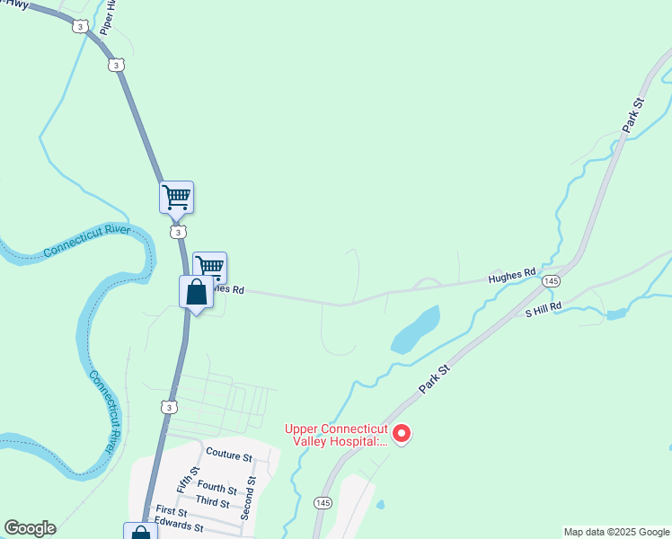 map of restaurants, bars, coffee shops, grocery stores, and more near 29 Deer Run Road in Colebrook