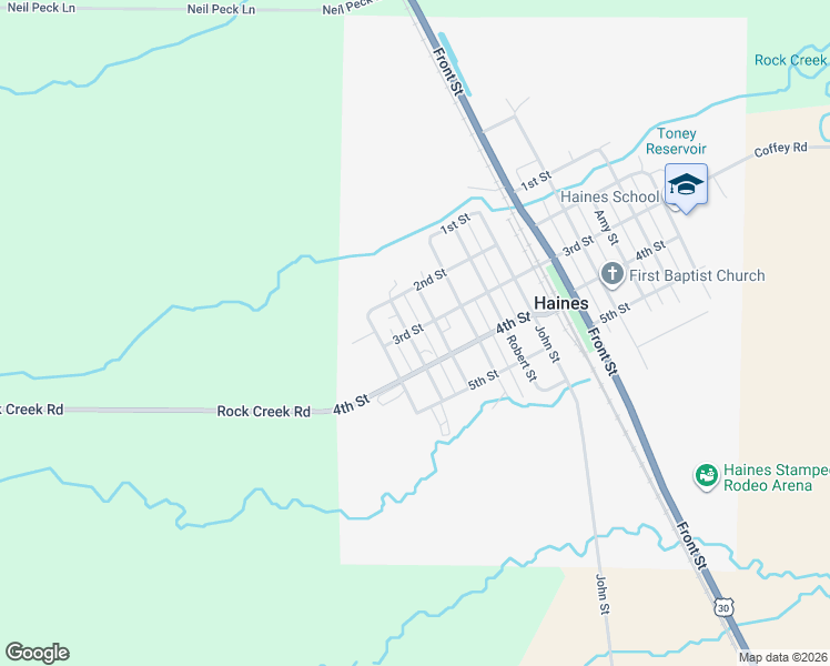 map of restaurants, bars, coffee shops, grocery stores, and more near 1640 4th Street in Haines