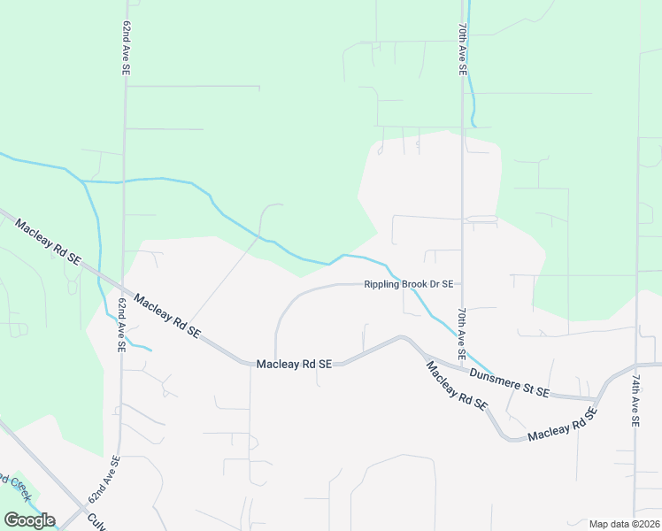 map of restaurants, bars, coffee shops, grocery stores, and more near 6723 Rippling Brook Drive Southeast in Salem