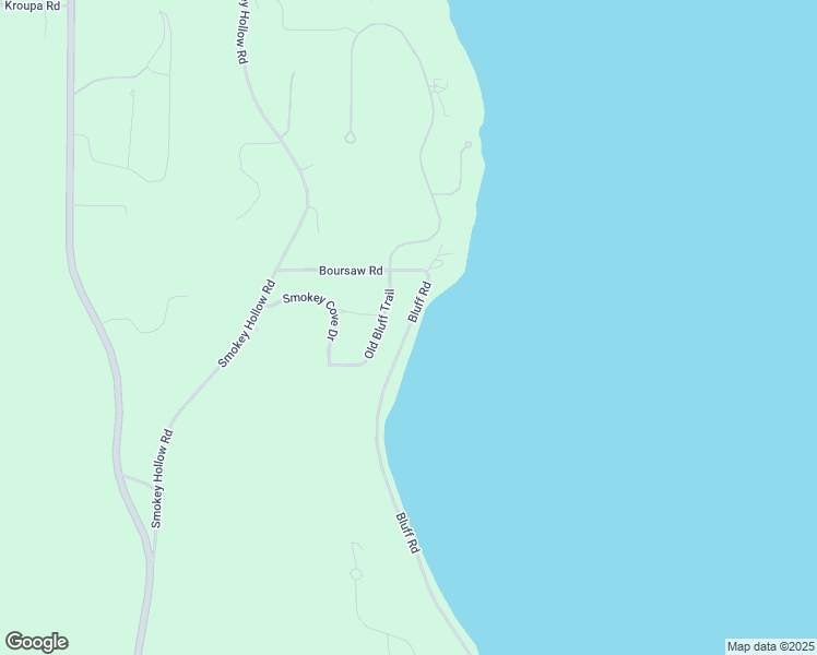 map of restaurants, bars, coffee shops, grocery stores, and more near 16999 Bluff Road in Traverse City