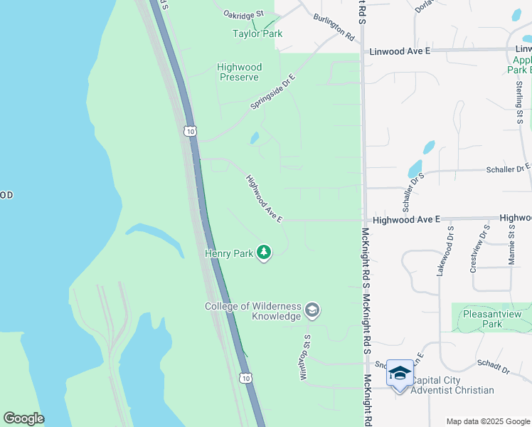 map of restaurants, bars, coffee shops, grocery stores, and more near 2102 Highwood Avenue East in Saint Paul