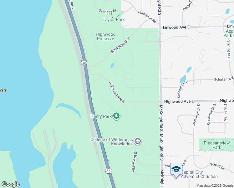 map of restaurants, bars, coffee shops, grocery stores, and more near 2102 Highwood Avenue East in Saint Paul