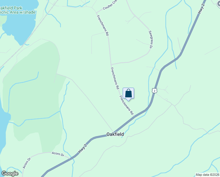 map of restaurants, bars, coffee shops, grocery stores, and more near 60 Frenchmans Road in Oakfield