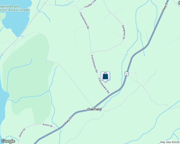 map of restaurants, bars, coffee shops, grocery stores, and more near 60 Frenchmans Road in Oakfield