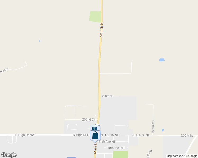 map of restaurants, bars, coffee shops, grocery stores, and more near 16827 Highway 15 in Hutchinson