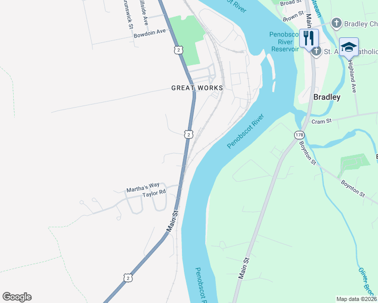 map of restaurants, bars, coffee shops, grocery stores, and more near 937 Main Street in Old Town