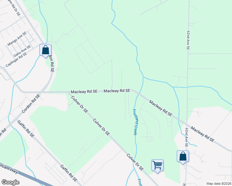 map of restaurants, bars, coffee shops, grocery stores, and more near 5750 Macleay Road Southeast in Salem