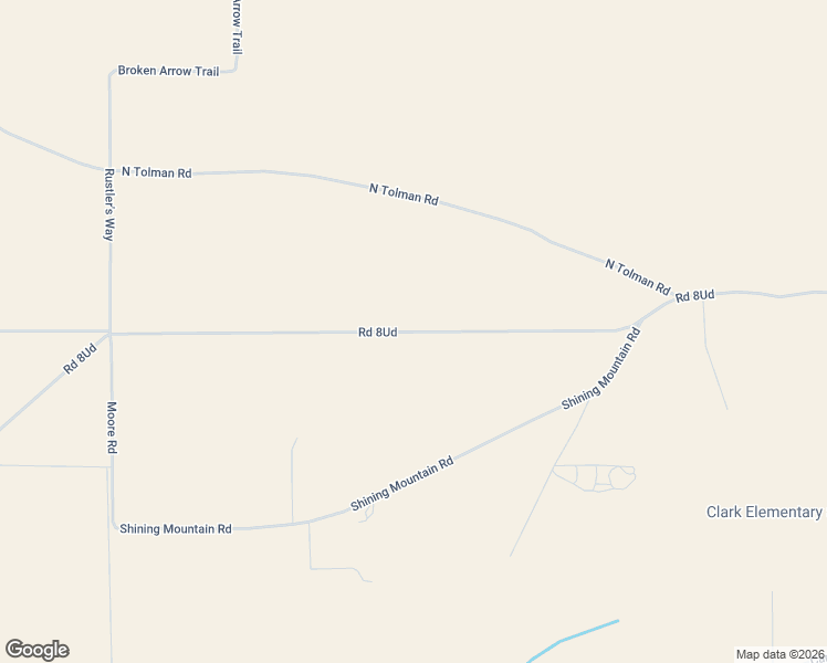 map of restaurants, bars, coffee shops, grocery stores, and more near Road 8Ud in Park County