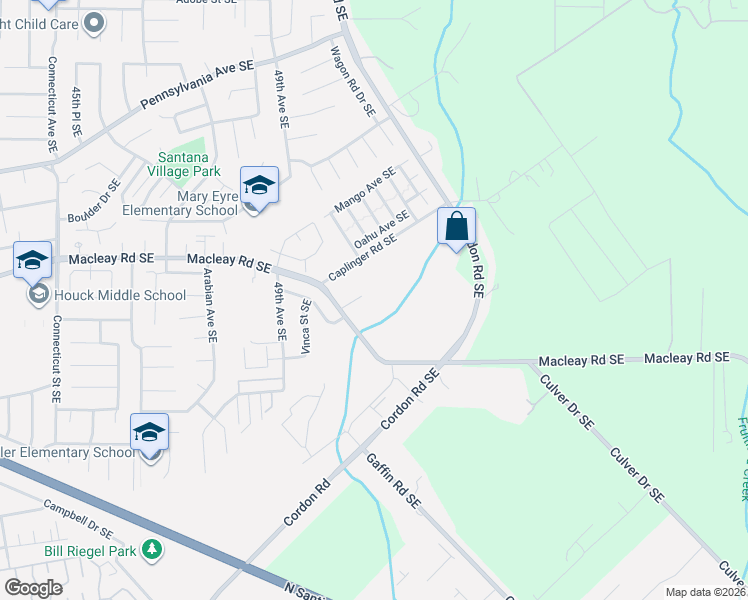 map of restaurants, bars, coffee shops, grocery stores, and more near 5045 Macleay Road Southeast in Salem