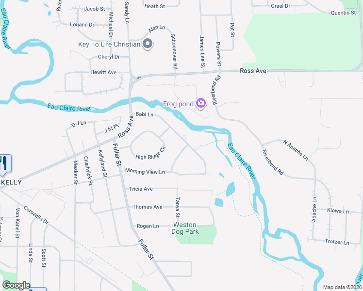 map of restaurants, bars, coffee shops, grocery stores, and more near 6012 Babl Lane in Weston