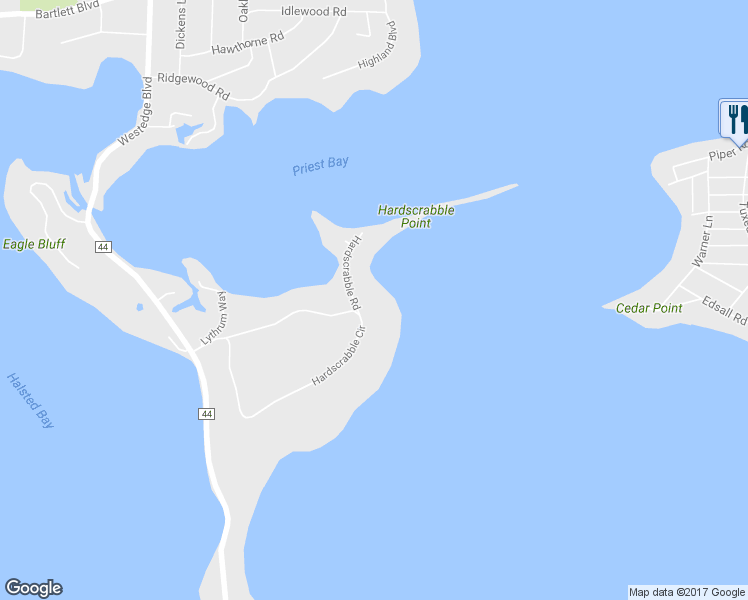 map of restaurants, bars, coffee shops, grocery stores, and more near 5930 Hardscrabble Circle in Mound