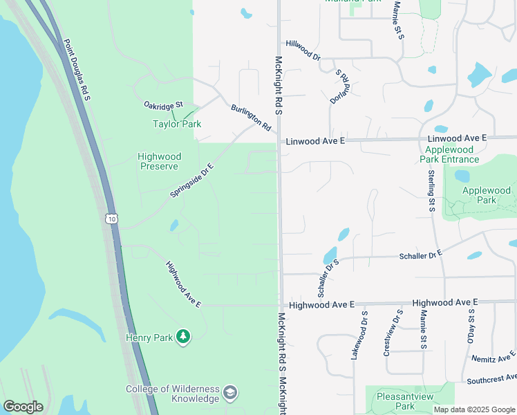 map of restaurants, bars, coffee shops, grocery stores, and more near 2230 William Tell Road East in Saint Paul