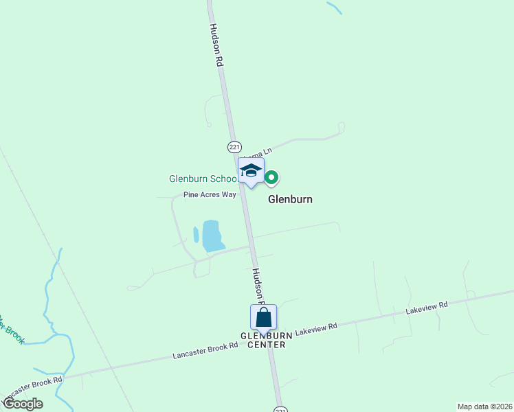 map of restaurants, bars, coffee shops, grocery stores, and more near 991 Hudson Road in Glenburn