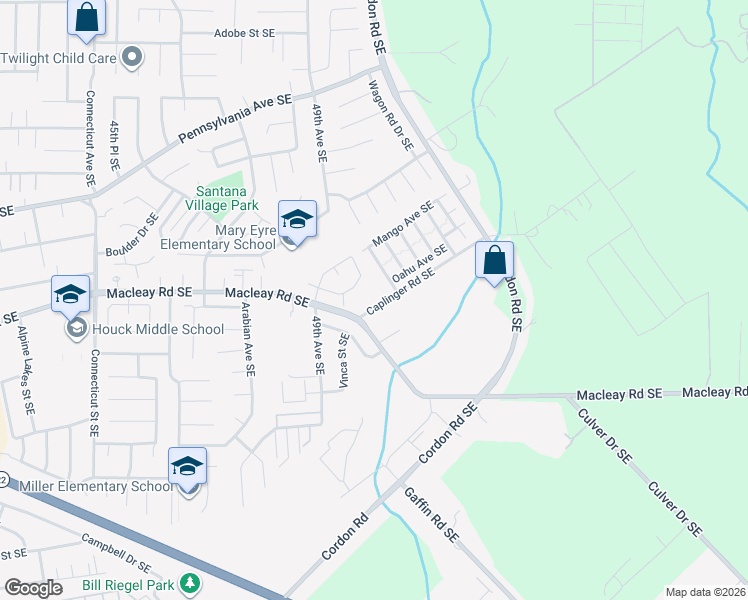 map of restaurants, bars, coffee shops, grocery stores, and more near 5035 Macleay Road Southeast in Salem