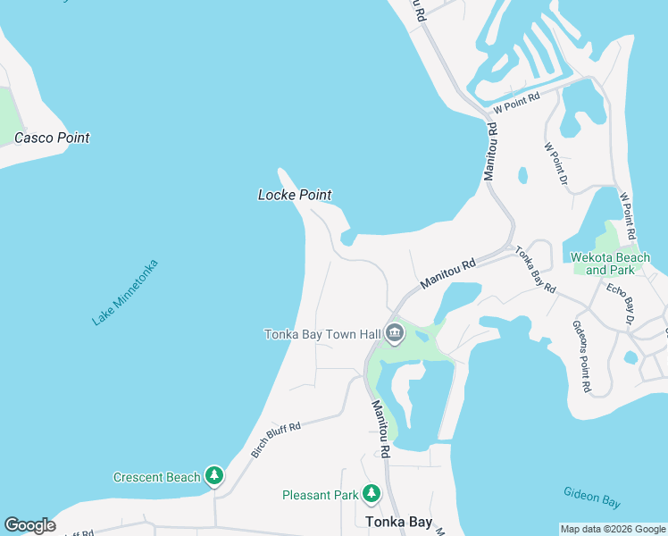 map of restaurants, bars, coffee shops, grocery stores, and more near 65 Clay Cliffe Drive in Excelsior