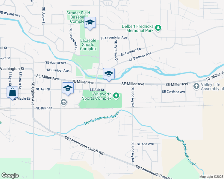 map of restaurants, bars, coffee shops, grocery stores, and more near 1151 Southeast Miller Avenue in Dallas