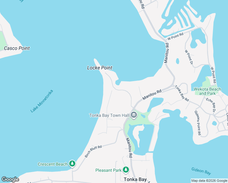 map of restaurants, bars, coffee shops, grocery stores, and more near 65 Clay Cliffe Drive in Excelsior