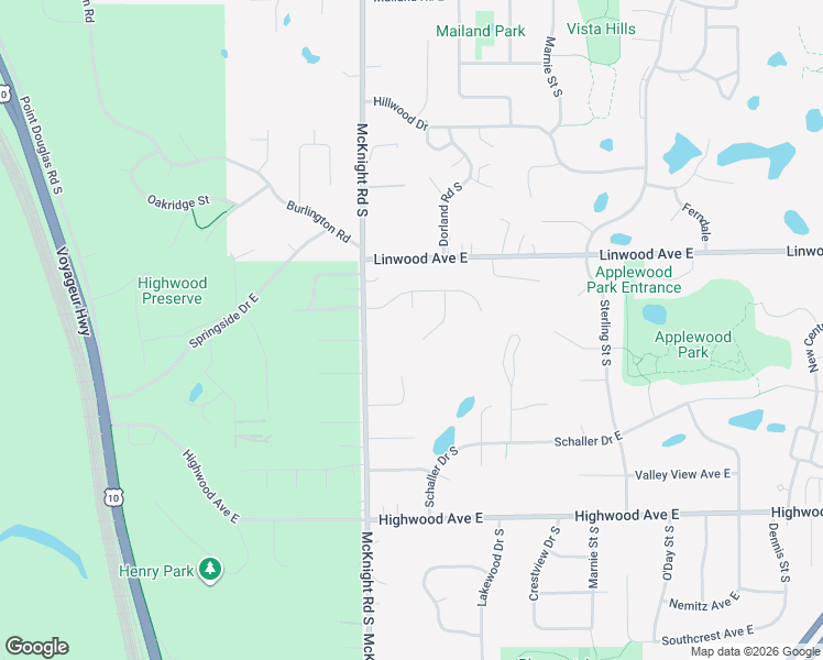 map of restaurants, bars, coffee shops, grocery stores, and more near 829 Dorland Road South in Maplewood
