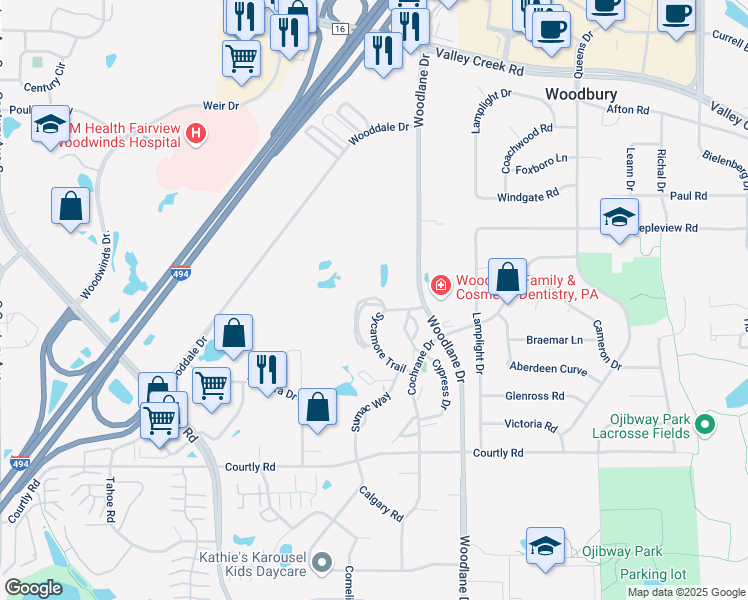map of restaurants, bars, coffee shops, grocery stores, and more near 2149 Hemlock Boulevard in Saint Paul
