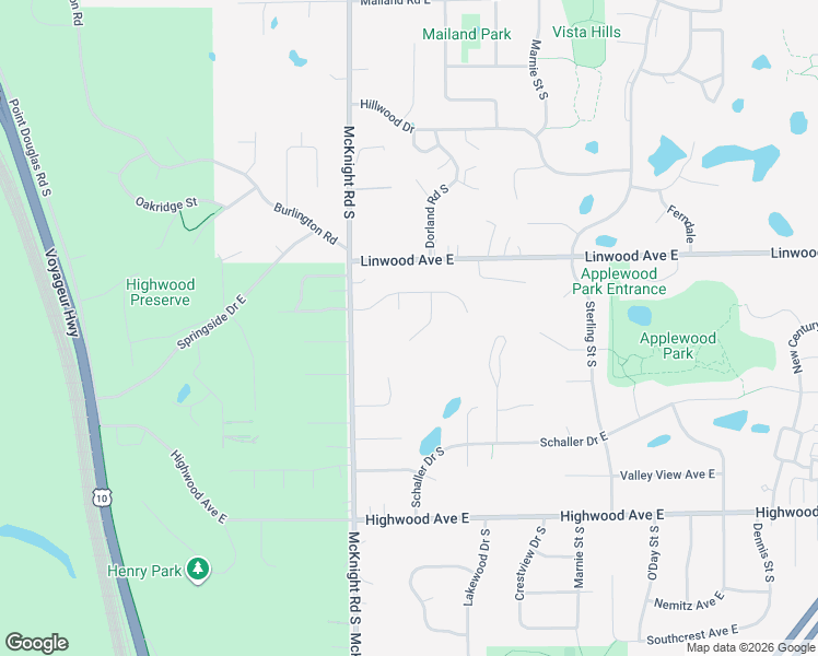 map of restaurants, bars, coffee shops, grocery stores, and more near 829 Dorland Road South in Maplewood