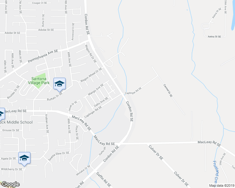 map of restaurants, bars, coffee shops, grocery stores, and more near 1092 Kona Court Southeast in Salem