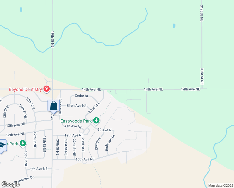 map of restaurants, bars, coffee shops, grocery stores, and more near 812 42nd Street Northwest in Watertown