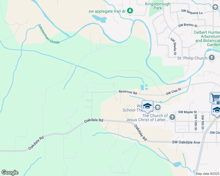 map of restaurants, bars, coffee shops, grocery stores, and more near 1660 Southwest Clay Street in Dallas