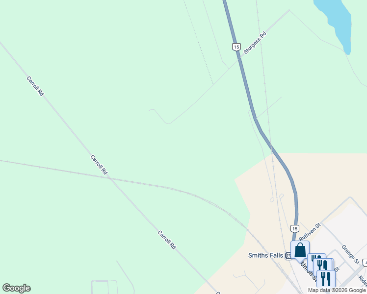 map of restaurants, bars, coffee shops, grocery stores, and more near in Lanark County