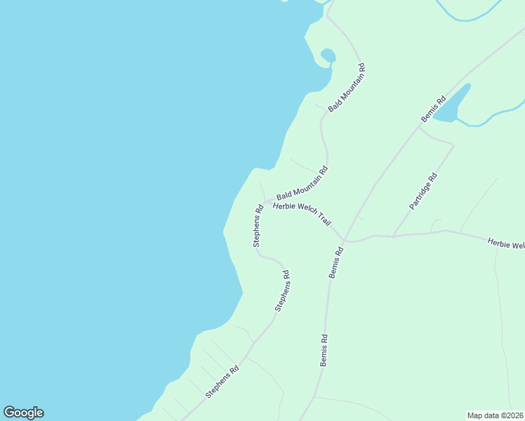 map of restaurants, bars, coffee shops, grocery stores, and more near Stephens Road in Rangeley Plantation