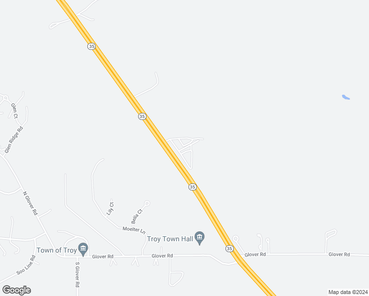 map of restaurants, bars, coffee shops, grocery stores, and more near 403 Wisconsin 35 in Hudson