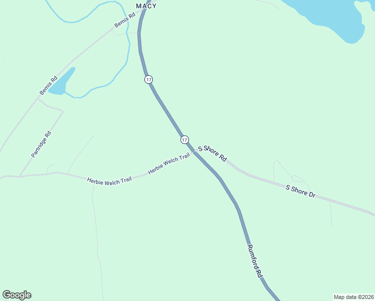 map of restaurants, bars, coffee shops, grocery stores, and more near Highway 17 in Rangeley