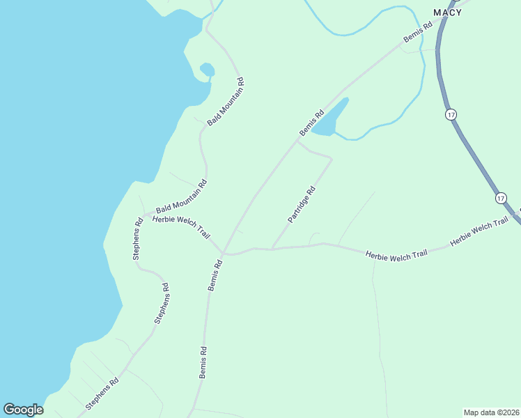 map of restaurants, bars, coffee shops, grocery stores, and more near Bemis Road in Rangeley Plantation