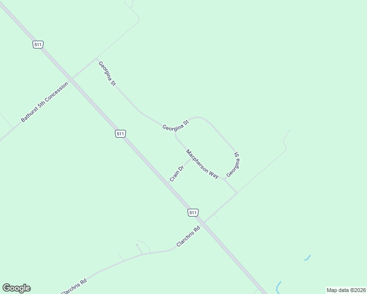 map of restaurants, bars, coffee shops, grocery stores, and more near 127 Macpherson Way in Drummond/North Elmsley