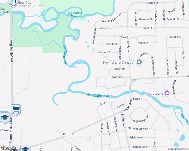 map of restaurants, bars, coffee shops, grocery stores, and more near 5302 Hewitt Avenue in Weston