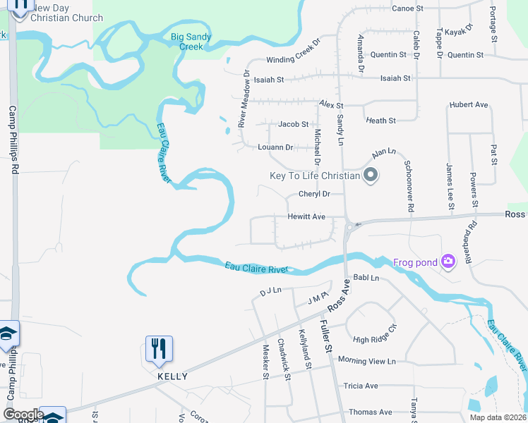 map of restaurants, bars, coffee shops, grocery stores, and more near 5302 Hewitt Avenue in Weston