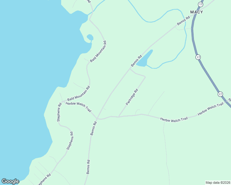 map of restaurants, bars, coffee shops, grocery stores, and more near Bemis Road in Rangeley Plantation