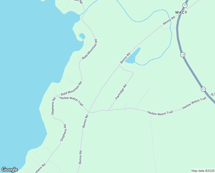 map of restaurants, bars, coffee shops, grocery stores, and more near Bemis Road in Rangeley Plantation