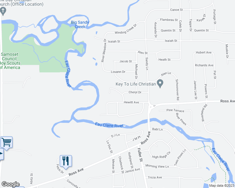 map of restaurants, bars, coffee shops, grocery stores, and more near 5318 Hewitt Avenue in Weston