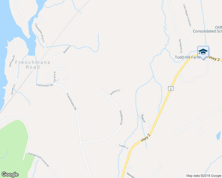 map of restaurants, bars, coffee shops, grocery stores, and more near 26 Sedona Court in Oakfield
